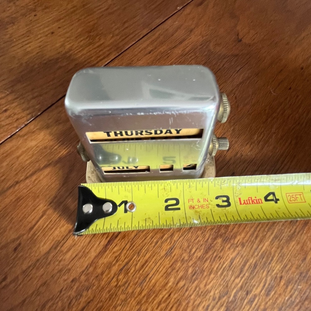 Vintage Park Sherman Art Deco Perpetual Desk Calendar - Picture 7 of 7